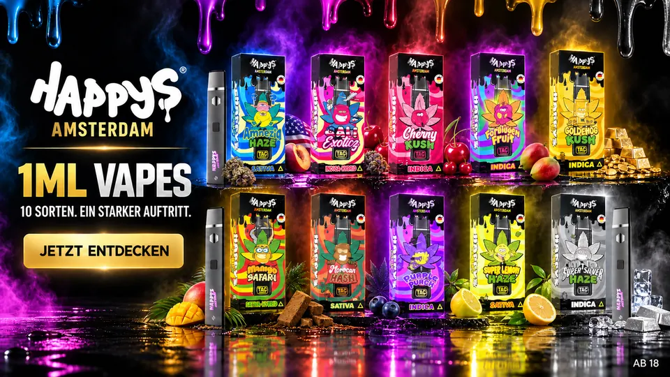 Happys Amsterdam – Markenbanner